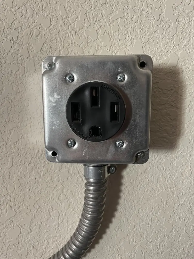 NEMA 14-50 outlet installed for Smart Home Electrical in Wauchula